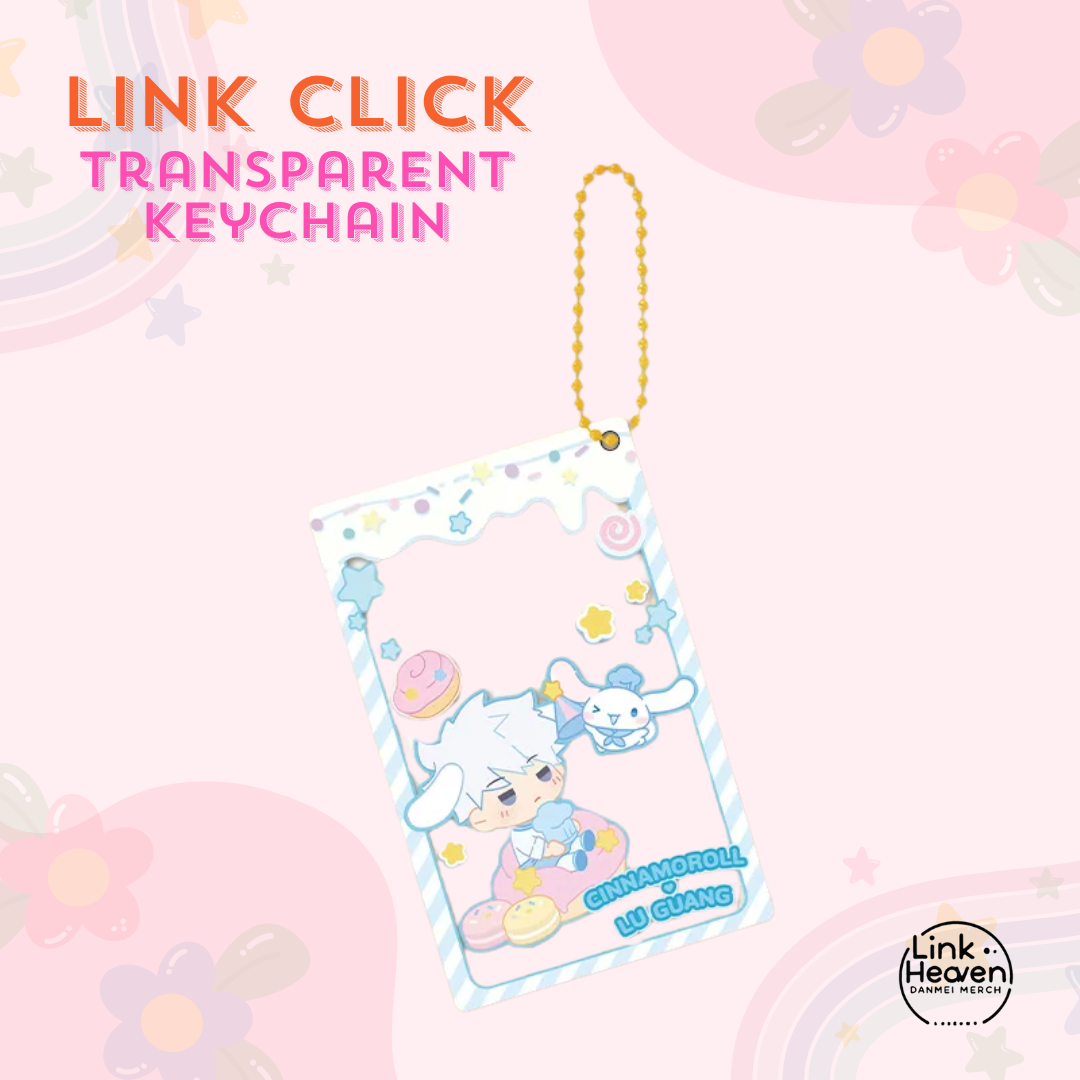 Lucas Lu Guang X CINNAMOROLL Anime Card Holder & Keychain Link Click Merch shop now at danmei-merch.com