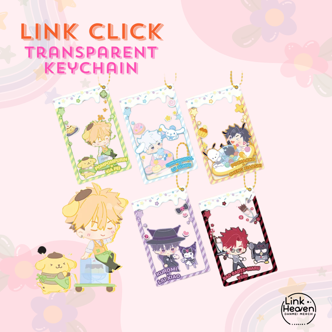 Charles Cheng Xiaoshi X POCHACCO Anime Card Holder & Keychain Link Click Merch shop now at danmei-merch.com