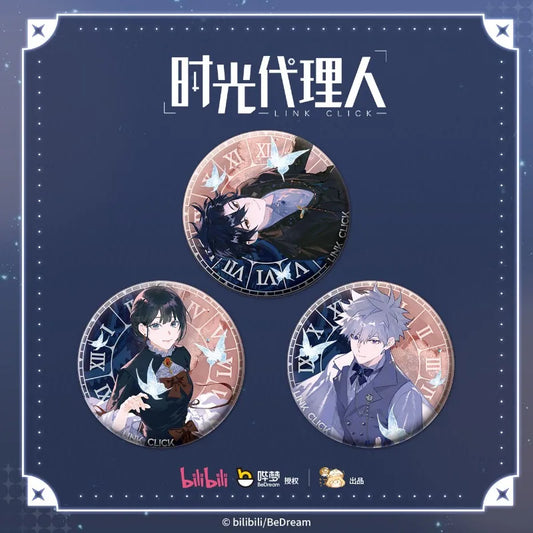 Time Melody Badges 3pcs - Shiguang Dailiren Bilibili Merch shop now at danmei-merch.com