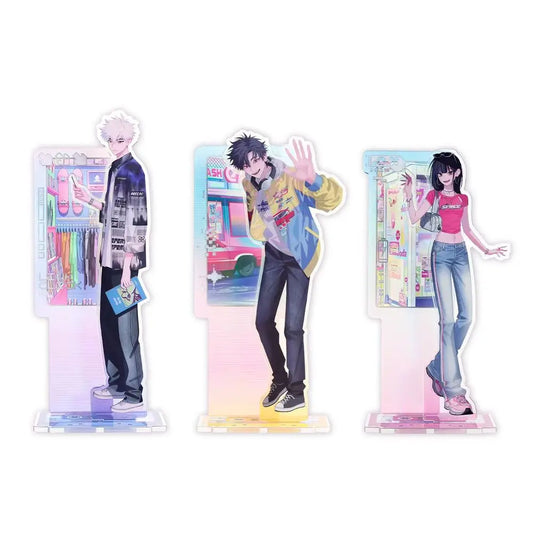 Retro Time Acrylic Stands - Charles Lucas Jo Link Click Merch All in | Charles X Lucas X Jo shop now at danmei-merch.com