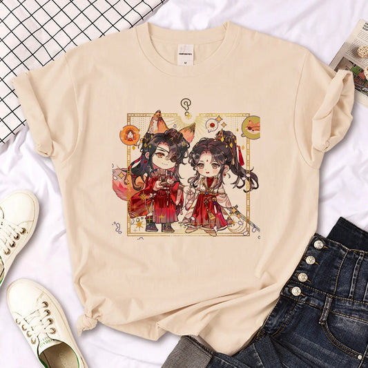 Xie Lian x Fox Hua Cheng t-shirt - Tianguancifu shirt shop now at danmei-merch.com