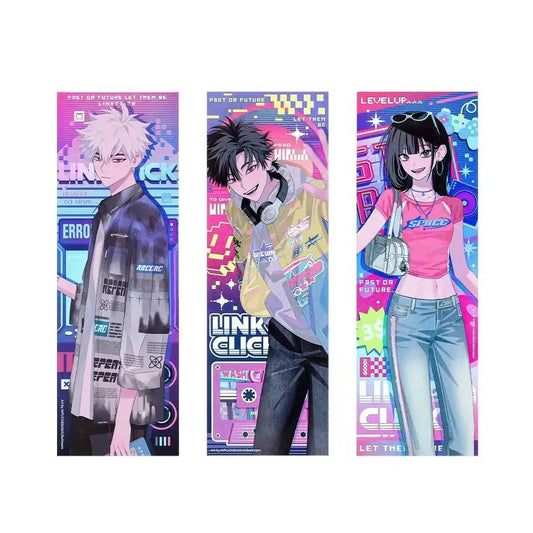 Retro Time Laser Ticket Set of 3 - Charles Lucas Jo Link Click Merch shop now at danmei-merch.com